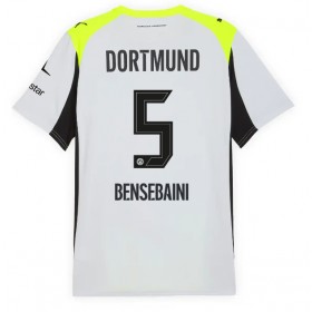 Pánské fotbalový oblečení Borussia Dortmund Ramy Bensebaini #5 Venkovní košile 2025-26 Krátkým Rukávem